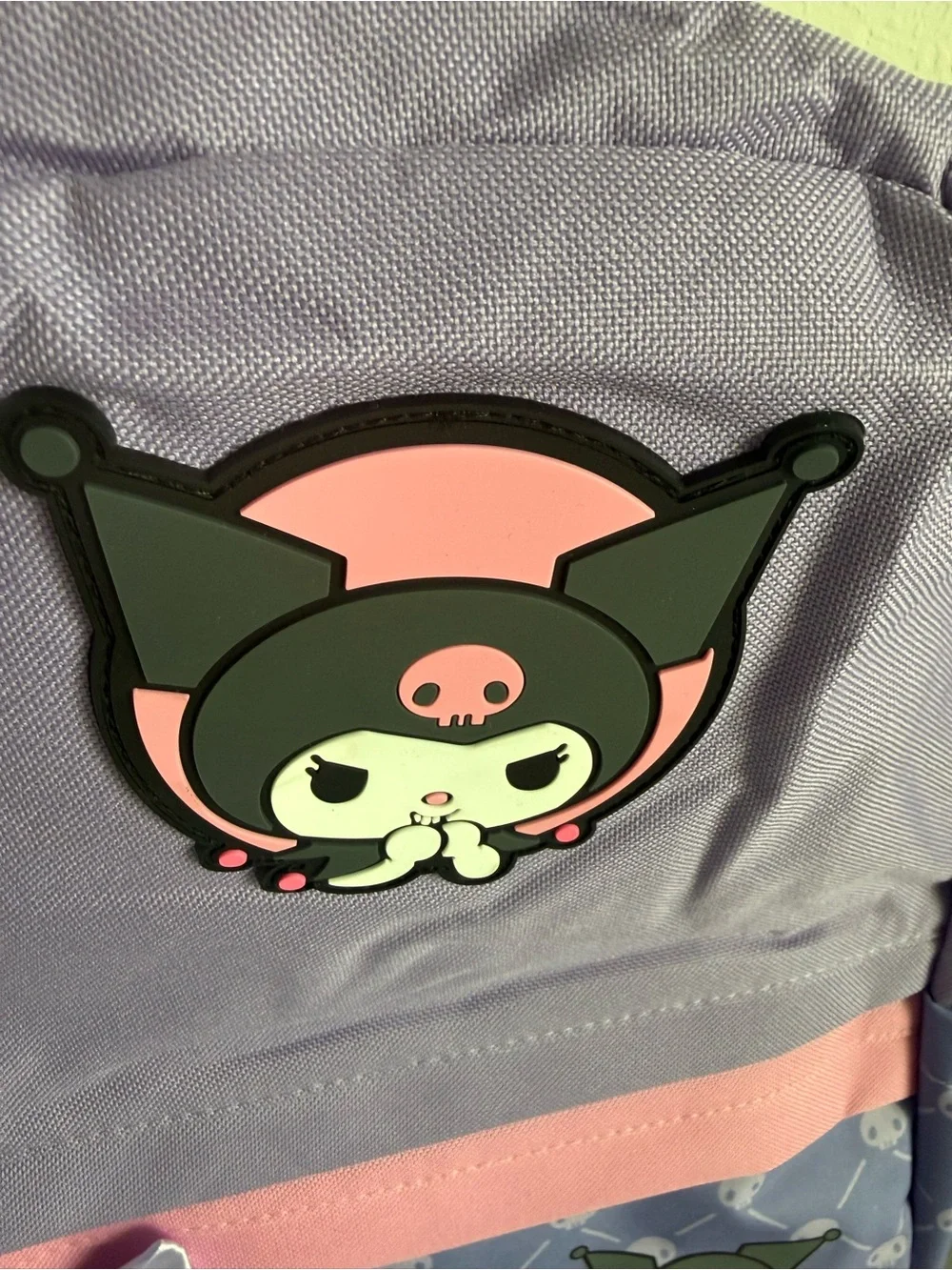 Kuromi Backpack and Matching Lunch Bag in Lavender Pink